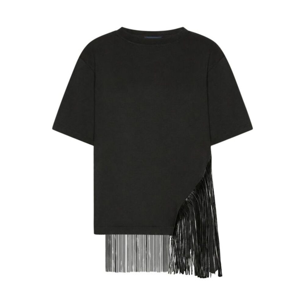 Sportmax Women Cotton T-Shirt With Fringes
